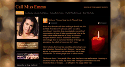 Desktop Screenshot of callmissemma.com
